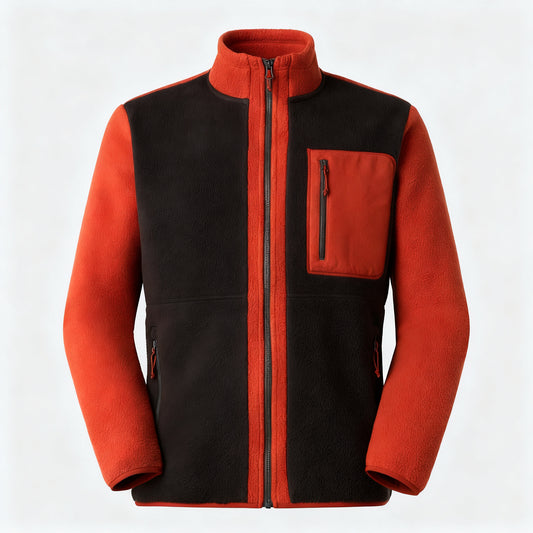 Black Zip-Up Jacket for Men