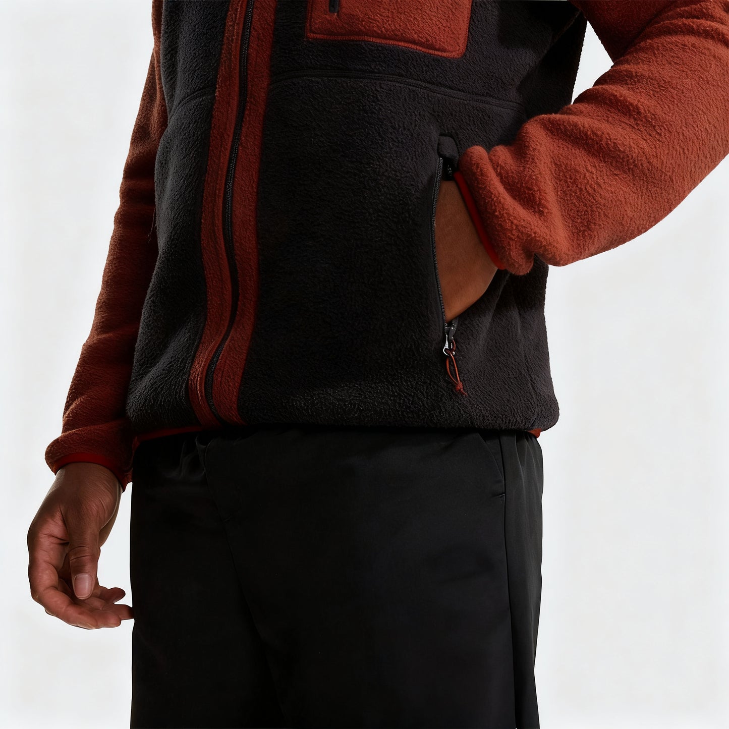 Black Zip-Up Jacket for Men