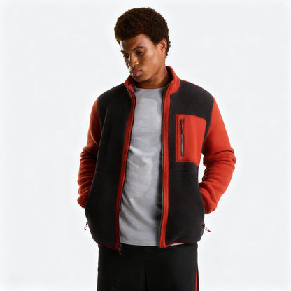 Black Zip-Up Jacket for Men