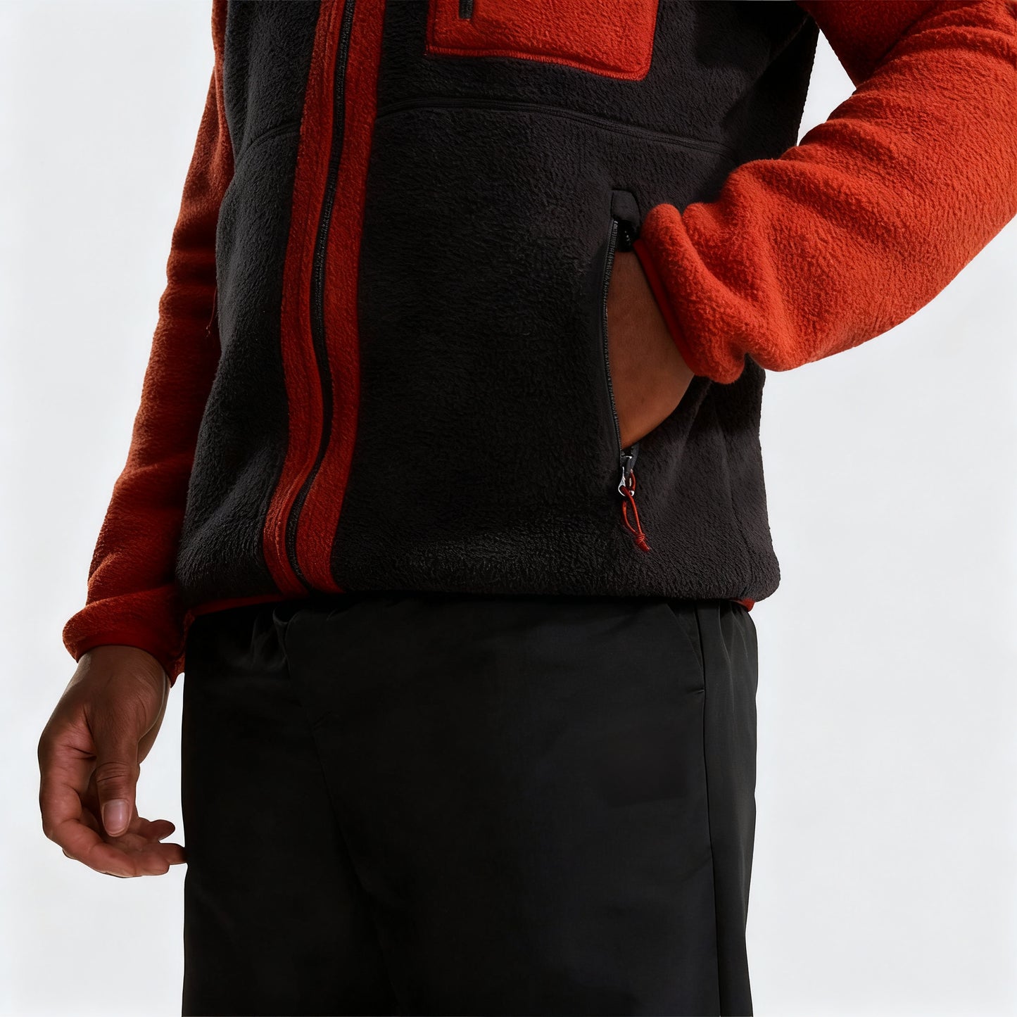 Black Zip-Up Jacket for Men