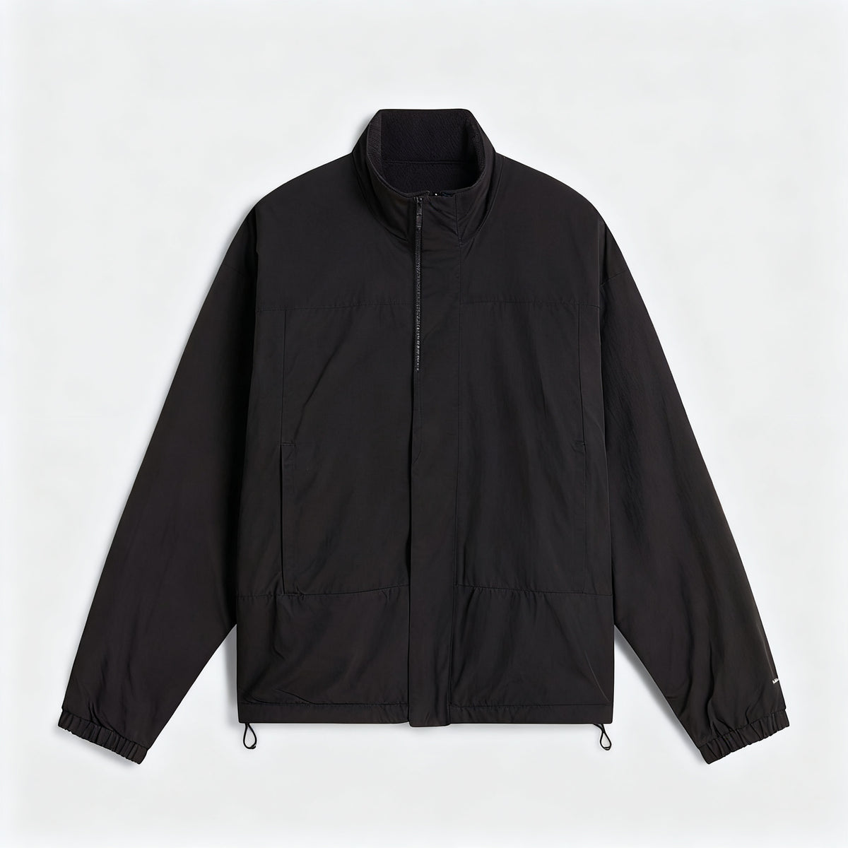 Black Zip-Up Jacket for Men