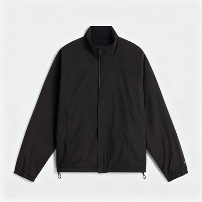Black Zip-Up Jacket for Men